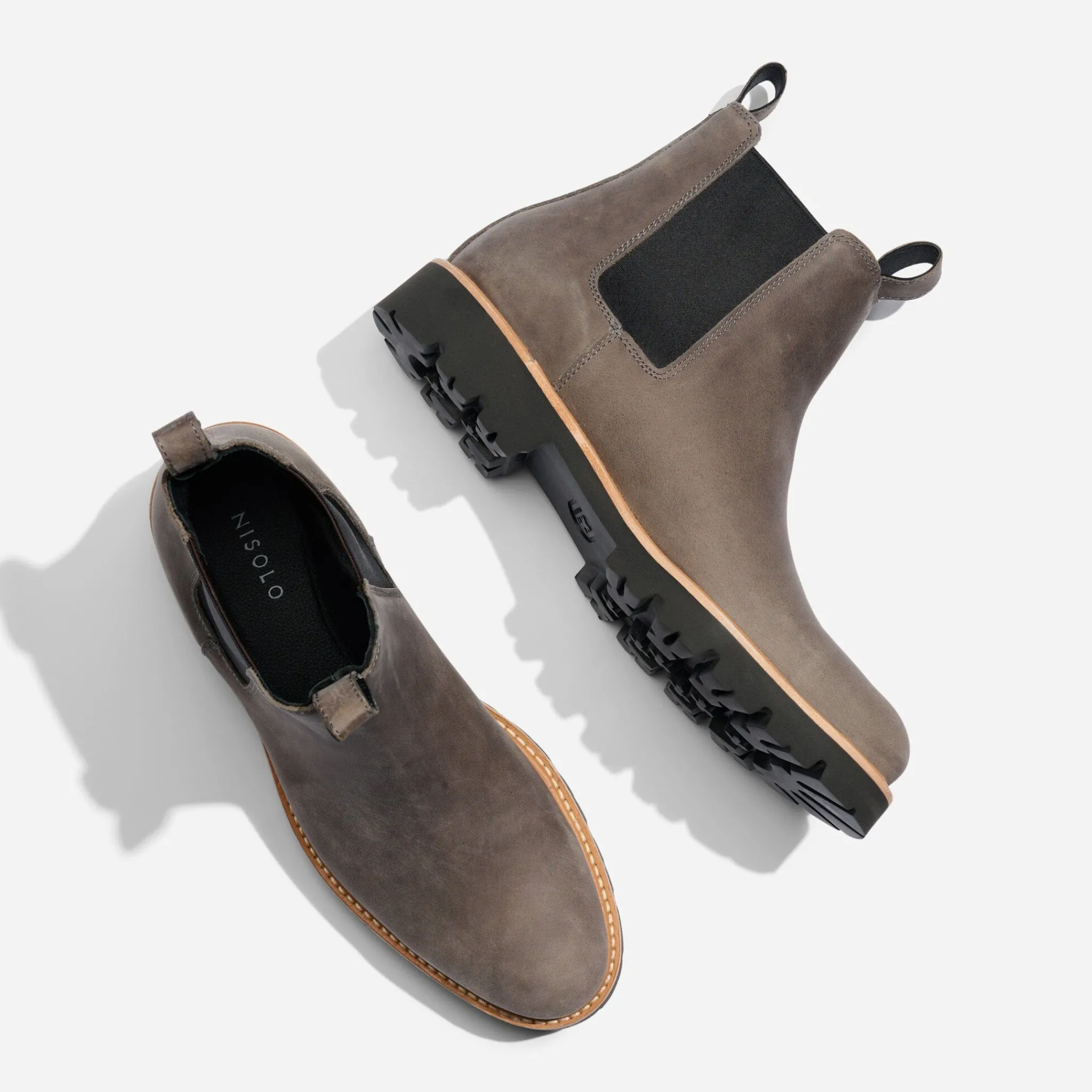 Nisolo Boots-Go-To Chelsea Boot Grey