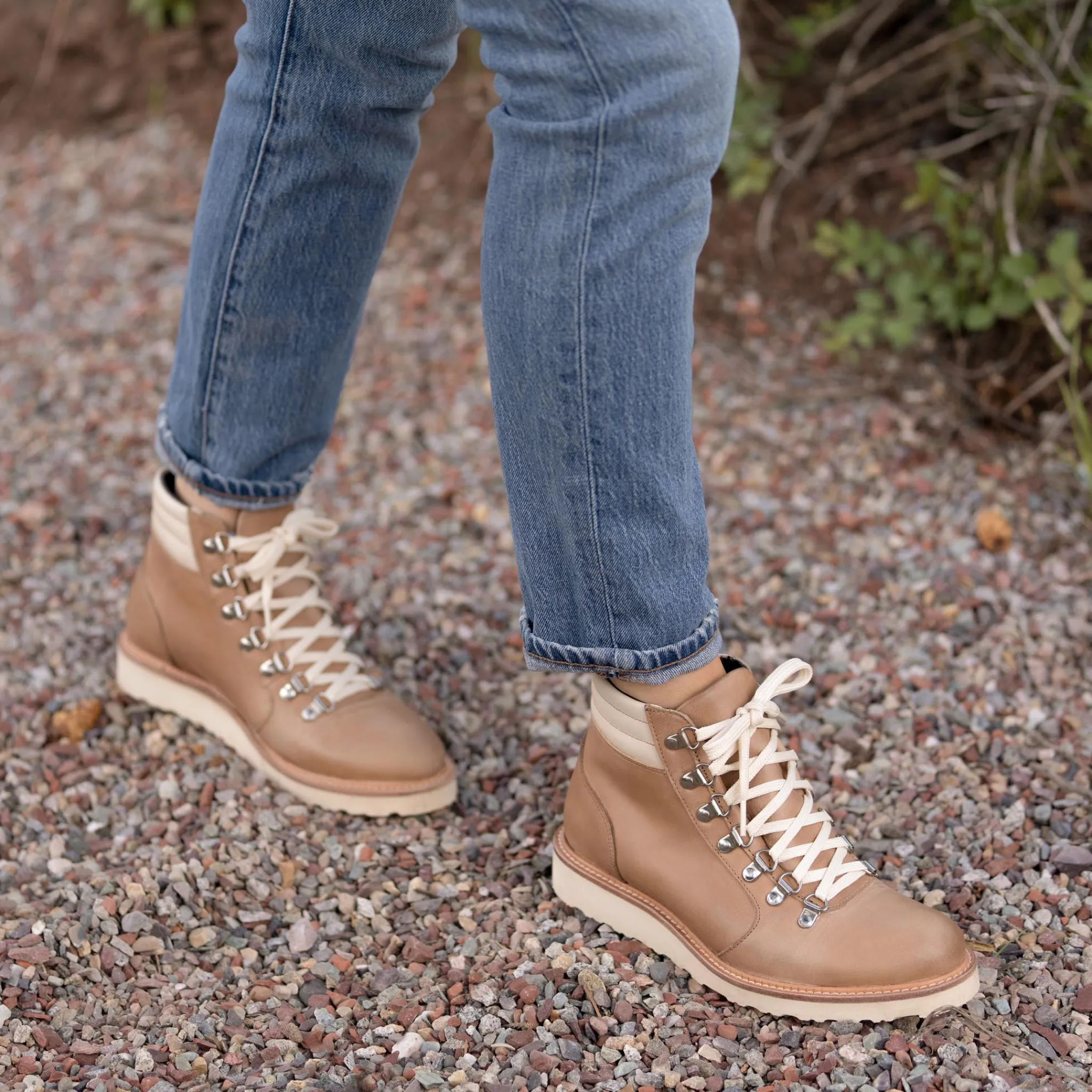 Nisolo Boots-Go-To City Hiker Boot Almond