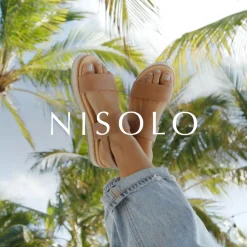 Nisolo Sandals-Go-To Flatform Sandal Almond