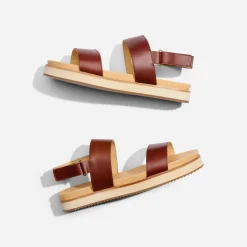 Nisolo Sandals-Go-To Flatform Sandal Brandy