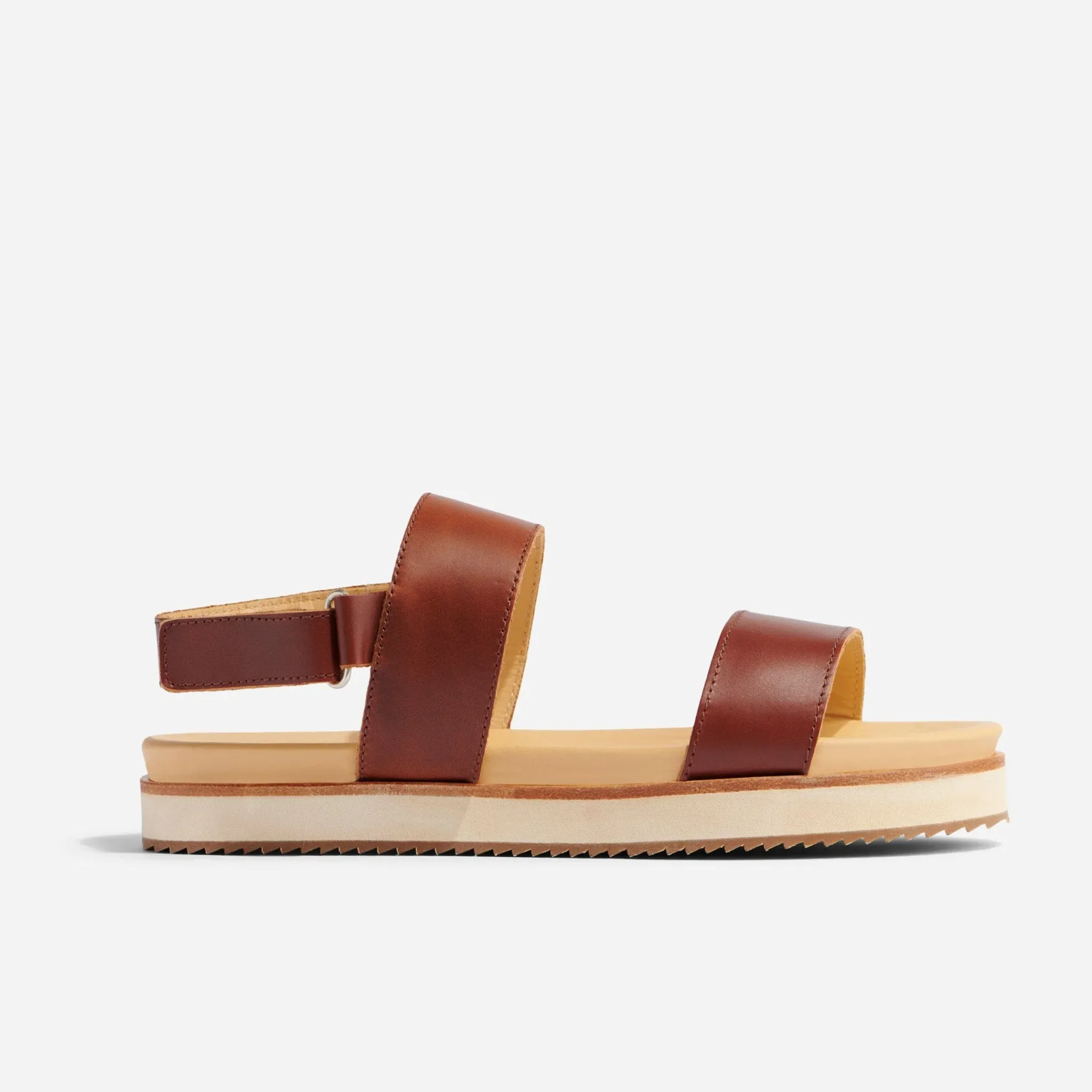 Nisolo Sandals-Go-To Flatform Sandal Brandy
