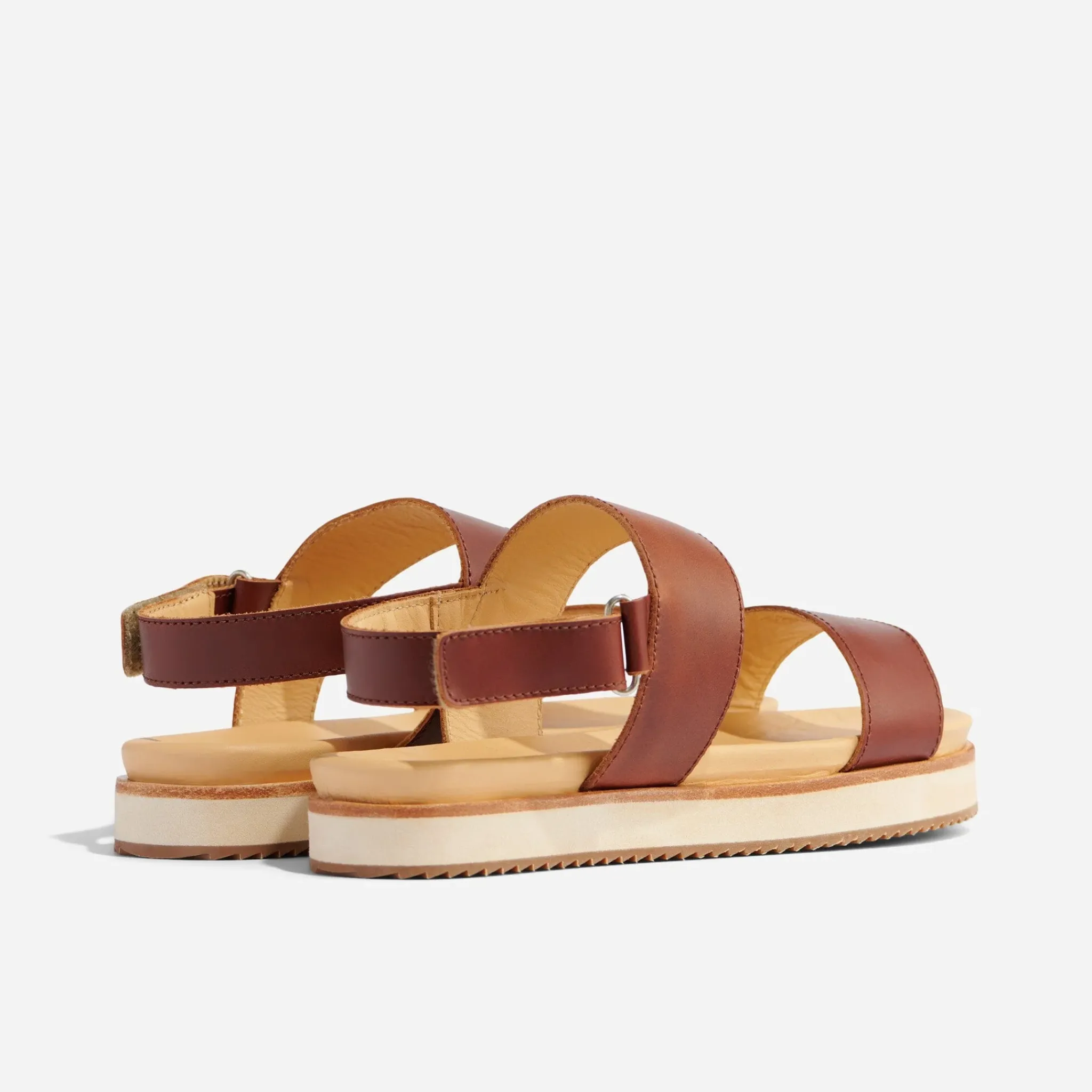Nisolo Sandals-Go-To Flatform Sandal Brandy