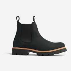 Nisolo Boots-Go-To Lug Chelsea Boot Black