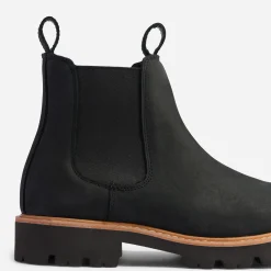 Nisolo Boots-Go-To Lug Chelsea Boot Black
