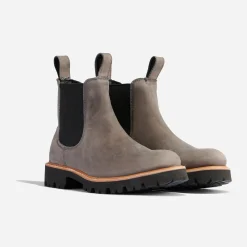 Nisolo Boots-Go-To Lug Chelsea Boot Grey