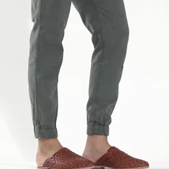 Nisolo Flats & Slip Ons-Go-To Woven Slip On Brandy