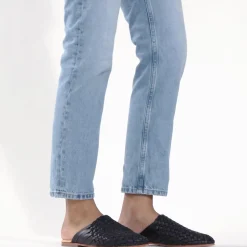 Nisolo Mules-Go-To Woven Slip On Black