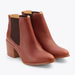 Nisolo Boots-Heeled Chelsea Boot Brandy