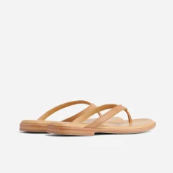 Nisolo Sandals-Isabel Go-To Flip Flop Almond