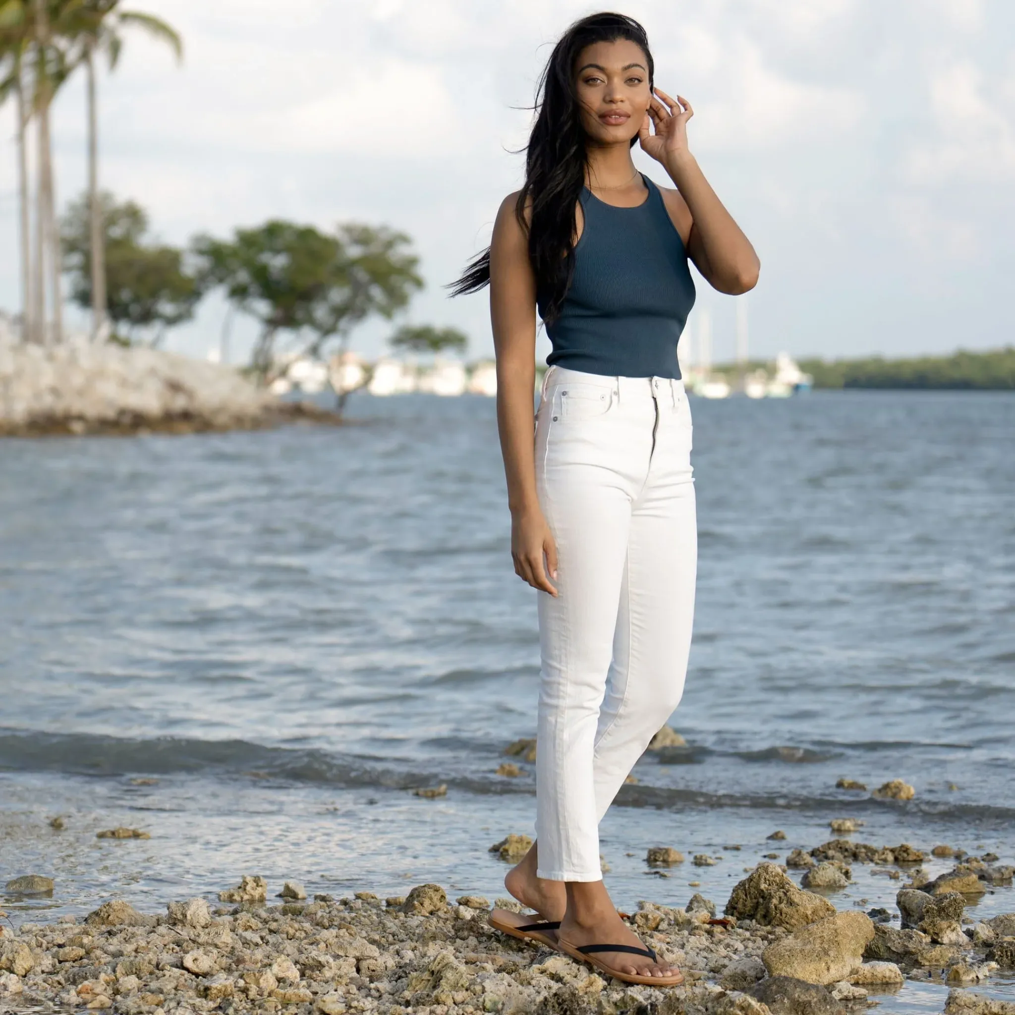 Nisolo Sandals-Isabel Go-To Flip Flop Black