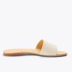 Nisolo Flats & Slip Ons-Isla Slide Bone