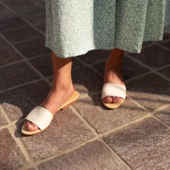 Nisolo Sandals-Isla Slide Bone