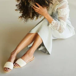 Nisolo Sandals-Isla Slide Bone