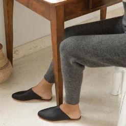 Nisolo Mules-Lima Slip On Black