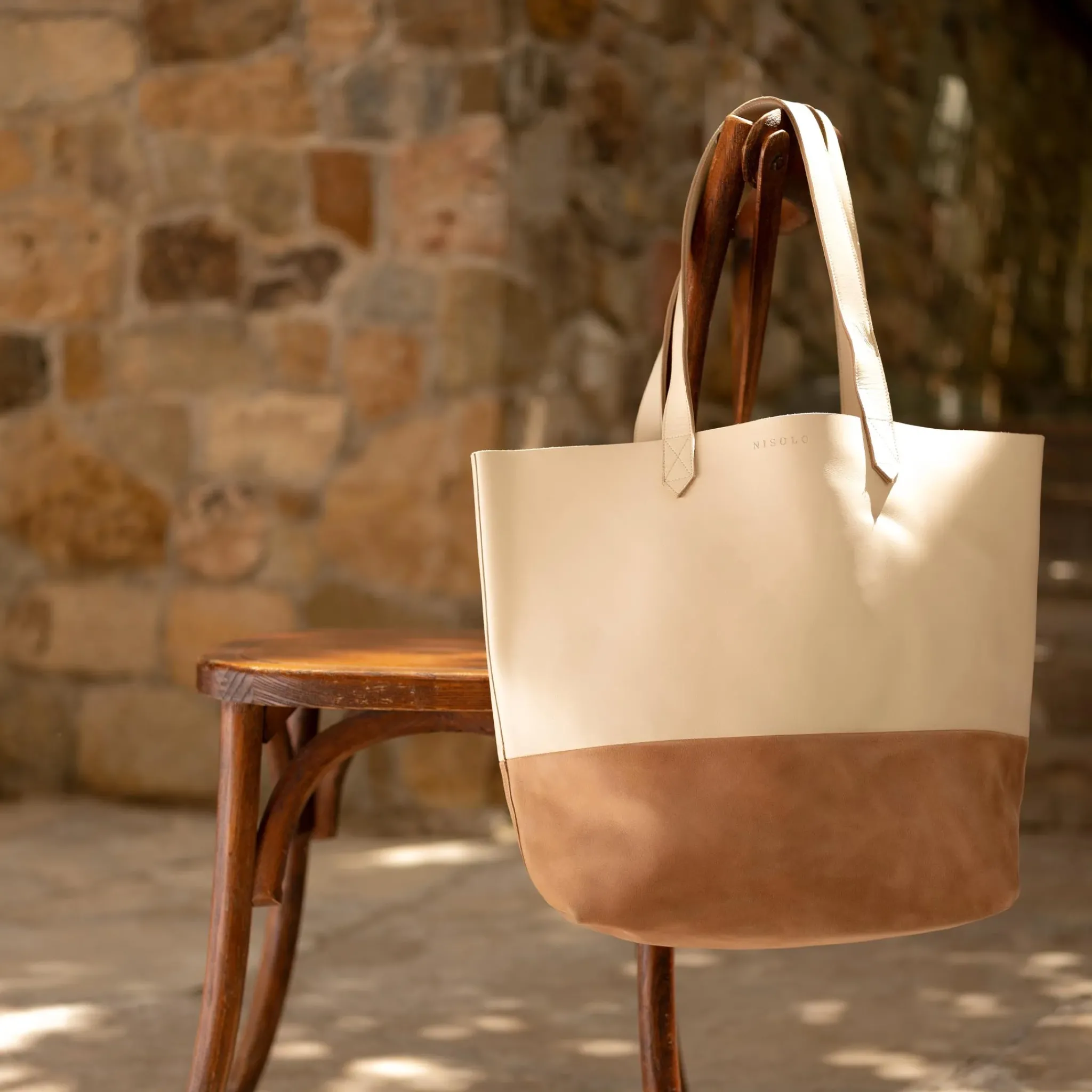 Nisolo Bags & Wallets-Lori Tote Bone/Almond