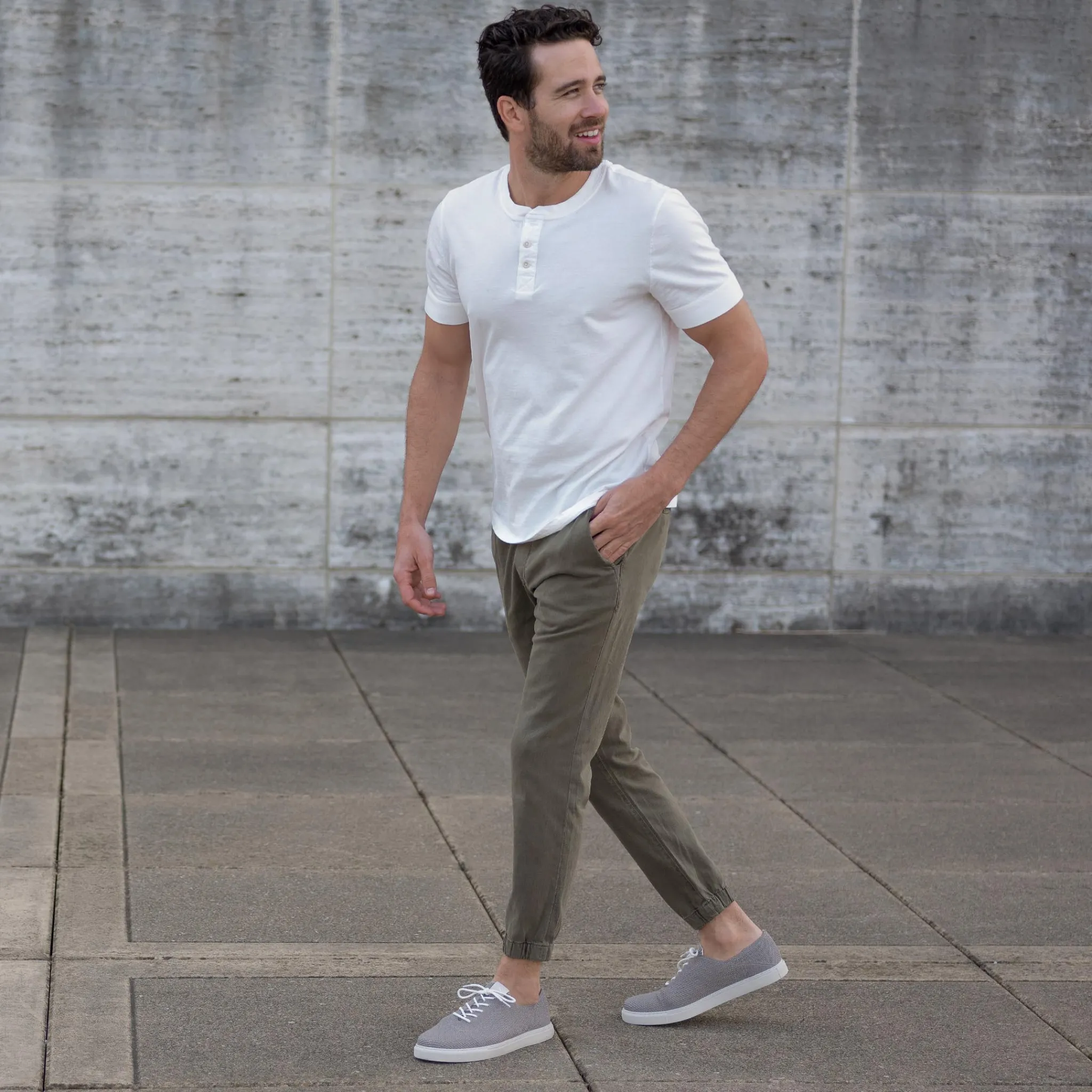 Nisolo Sneakers-Men's 365 Eco-Knit Sneaker Grey