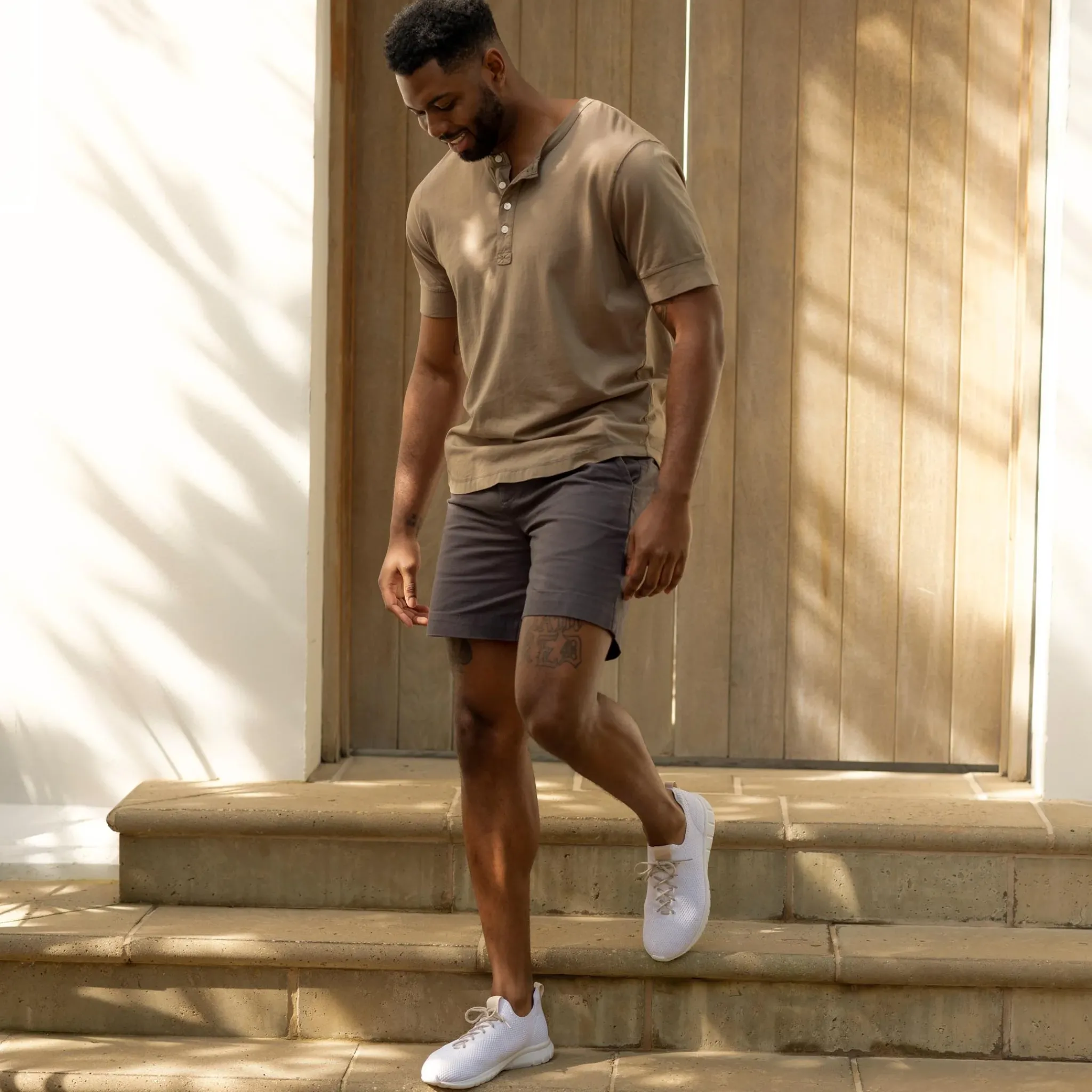Nisolo Sneakers-Men's All-Day Eco-Knit Sneaker White