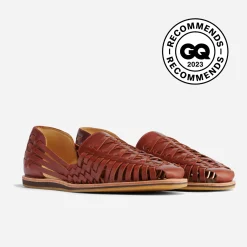 Nisolo Sandals & Slip Ons-Men's Huarache Sandal Brandy