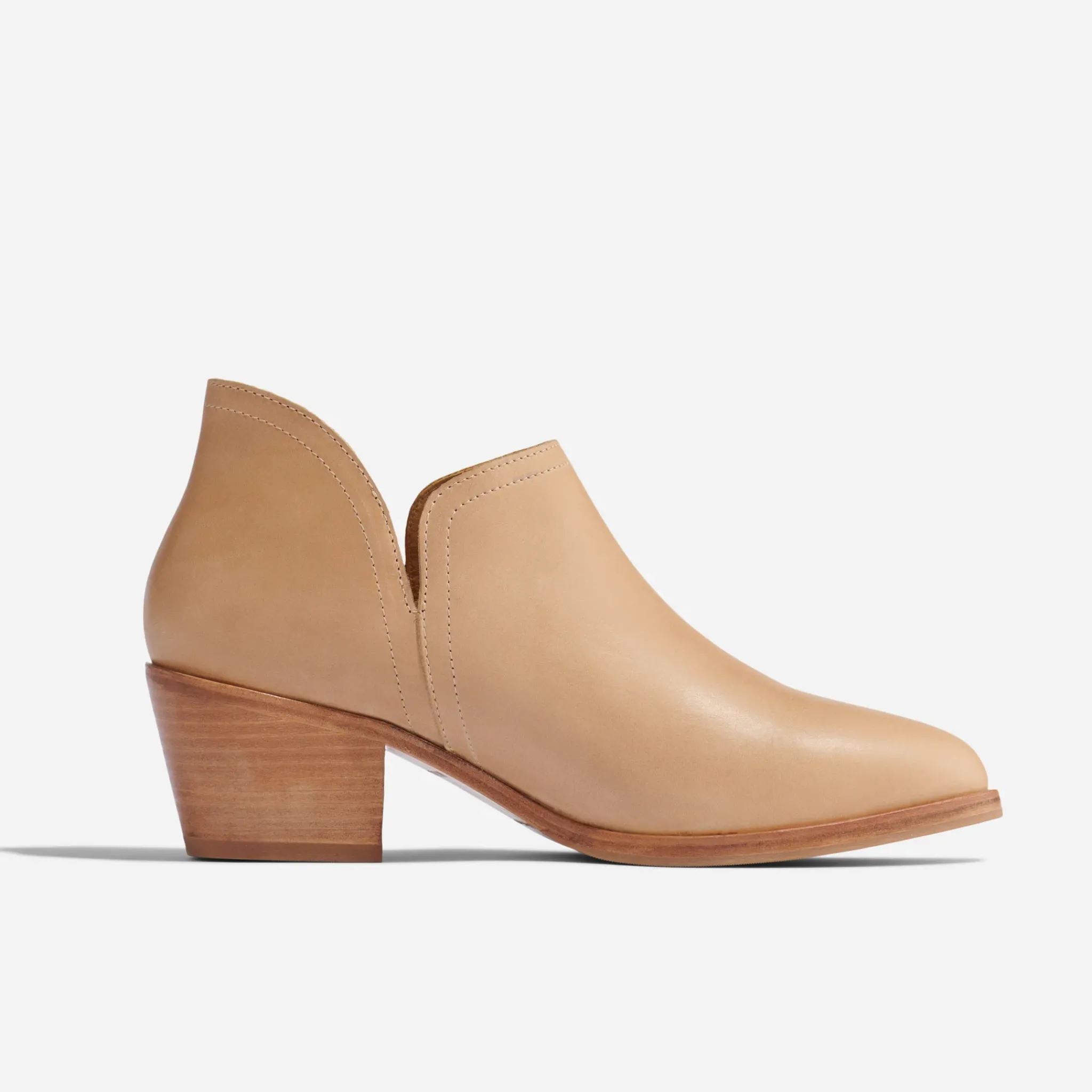 Nisolo Boots-Mia Everyday Ankle Bootie Almond