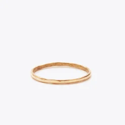 Nisolo Jewelry-Thin Hammered Band Brass