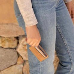Nisolo Bags & Wallets-Upcycled Leather Card Case Almond