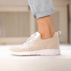 Nisolo Sneakers-Women's Athleisure Eco-Knit Sneaker Linen