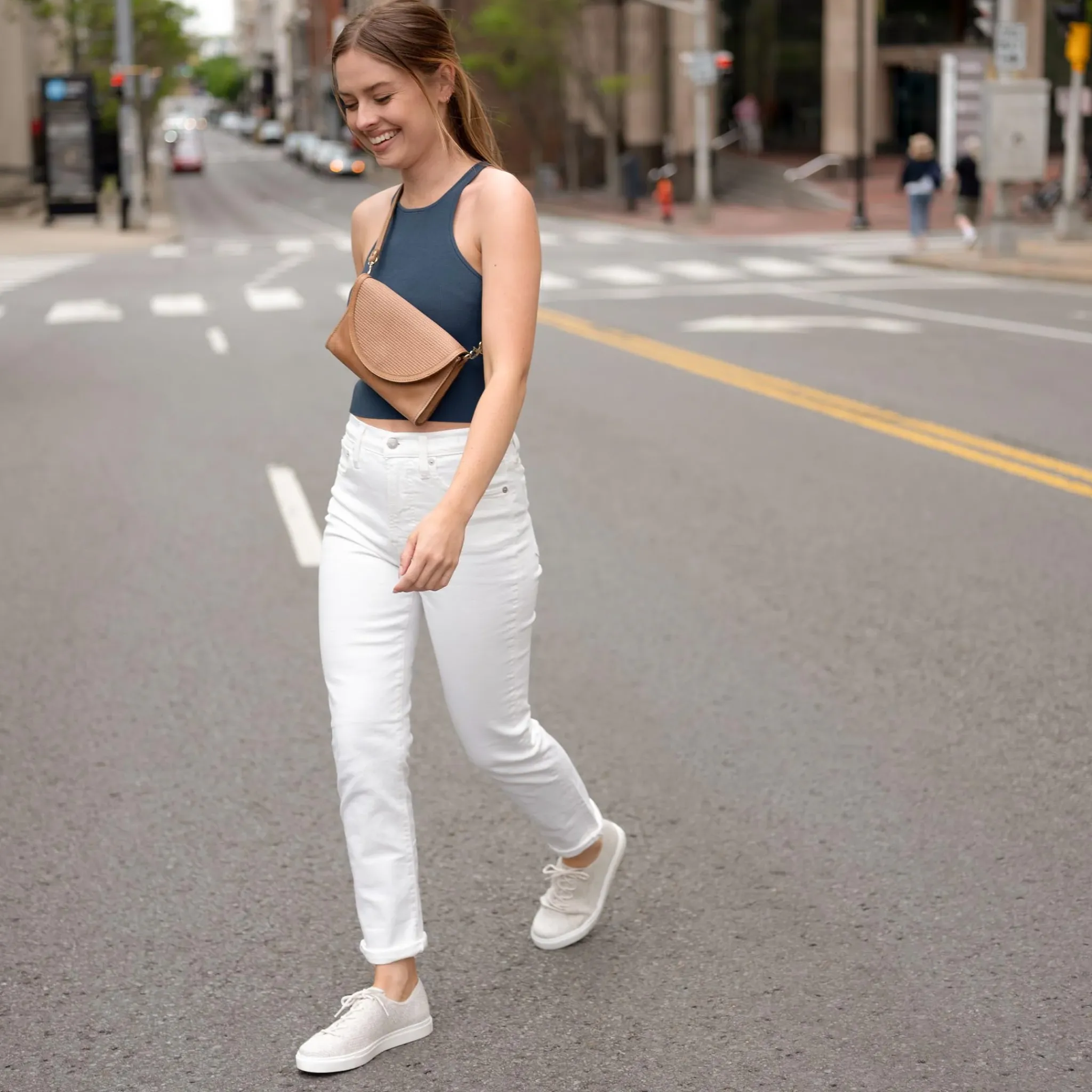 Nisolo Sneakers-Women's Go-To Eco-Knit Sneaker Linen