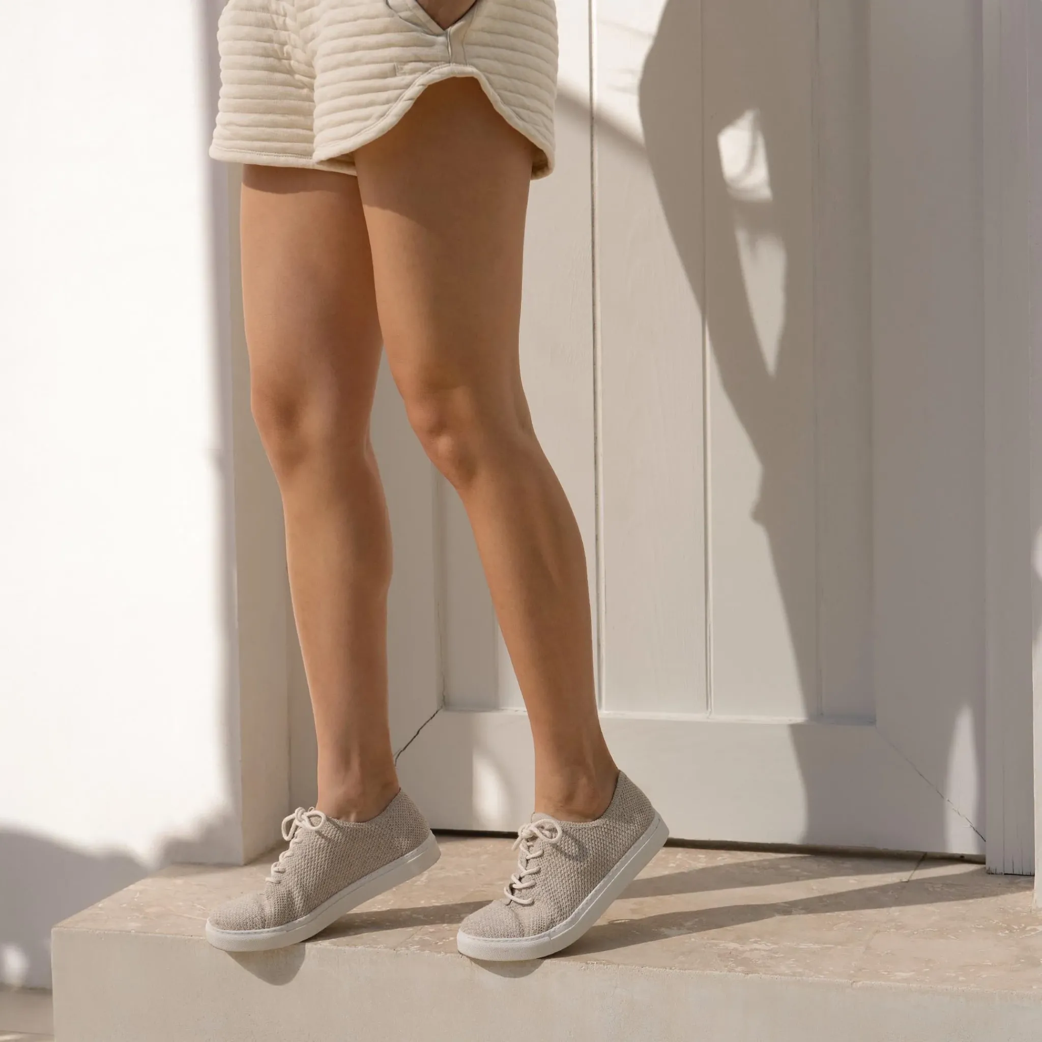 Nisolo Sneakers-Women's Go-To Eco-Knit Sneaker Linen