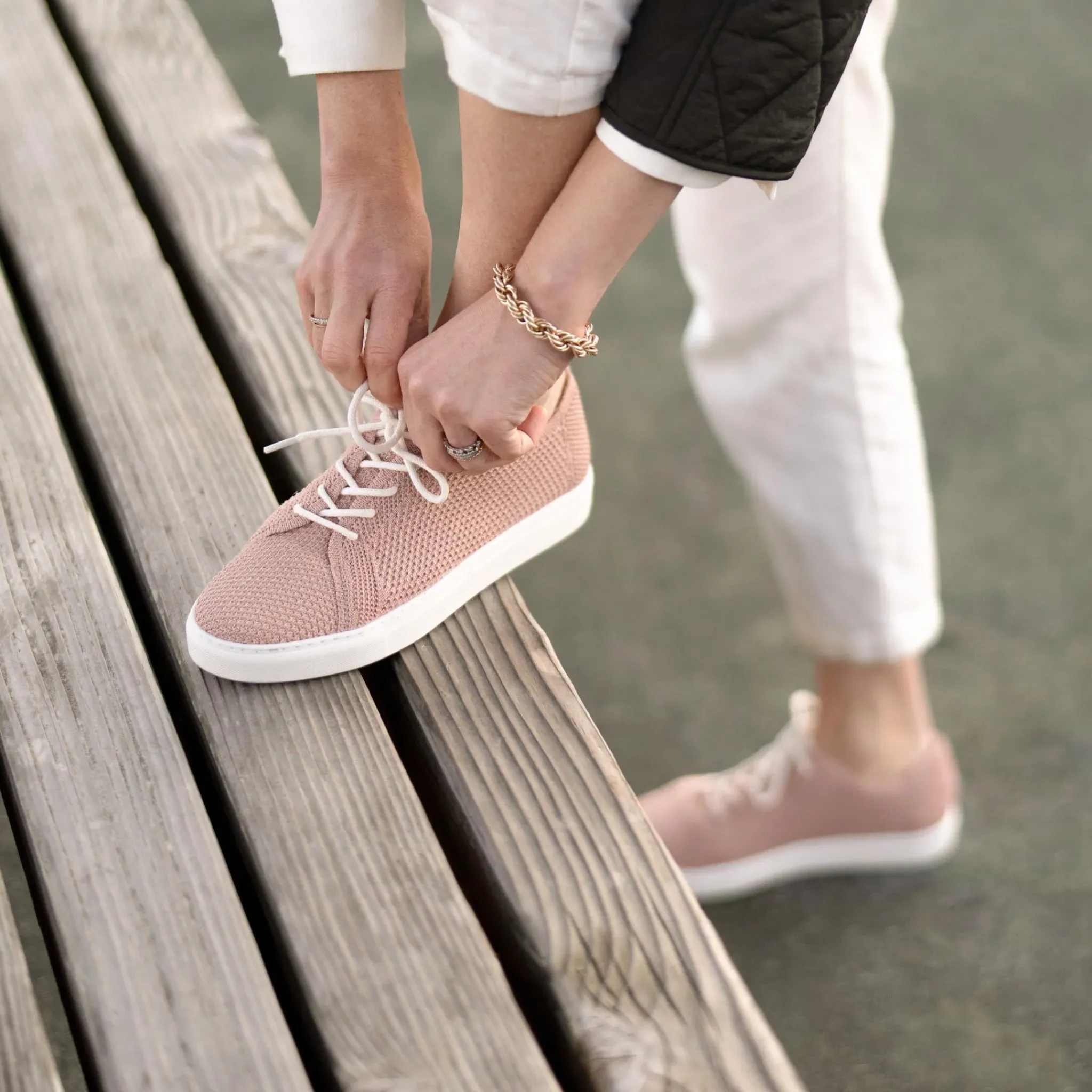 Nisolo Sneakers-Women's Go-To Eco-Knit Sneaker Dusty Rose