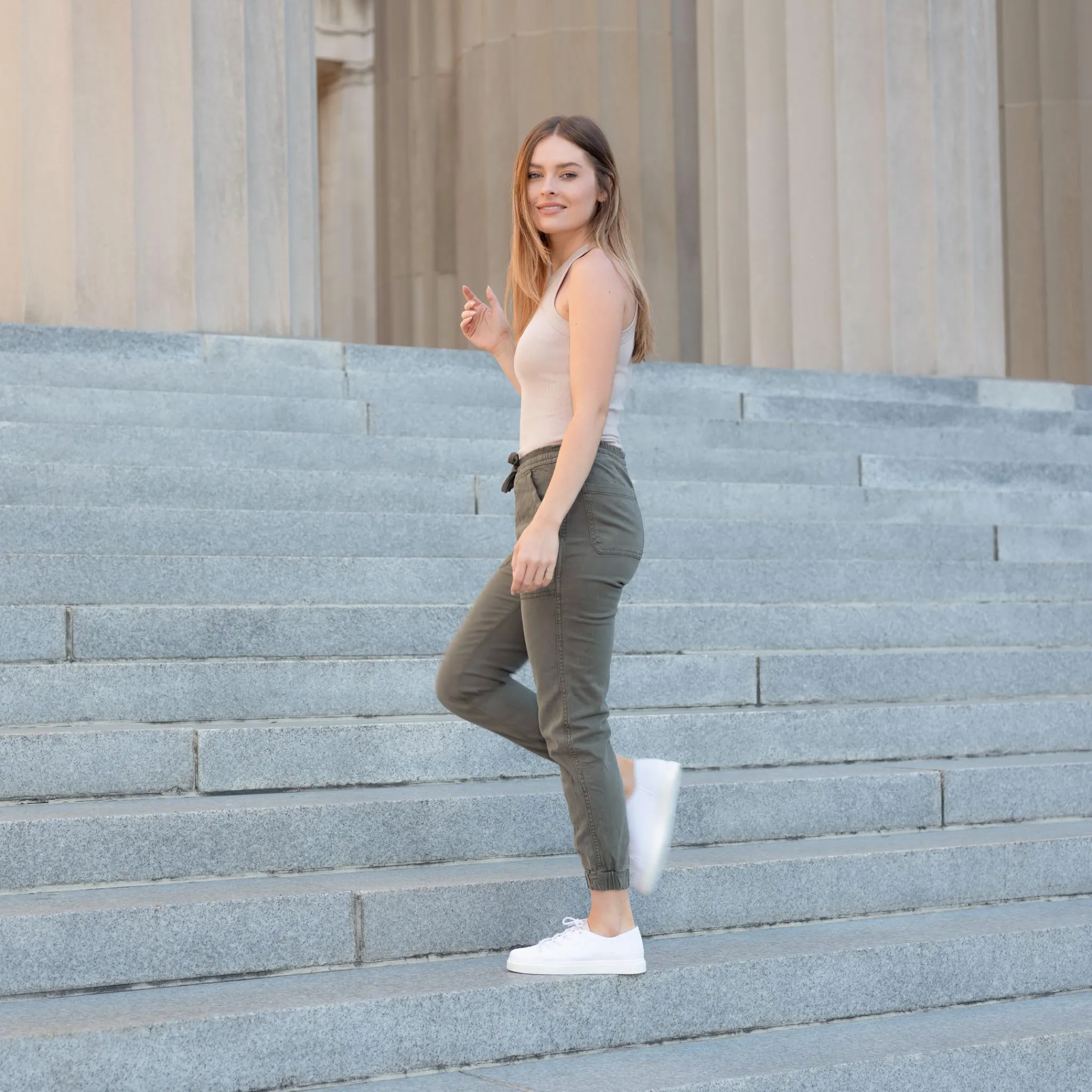 Nisolo Sneakers-Women's Go-To Eco-Knit Sneaker White