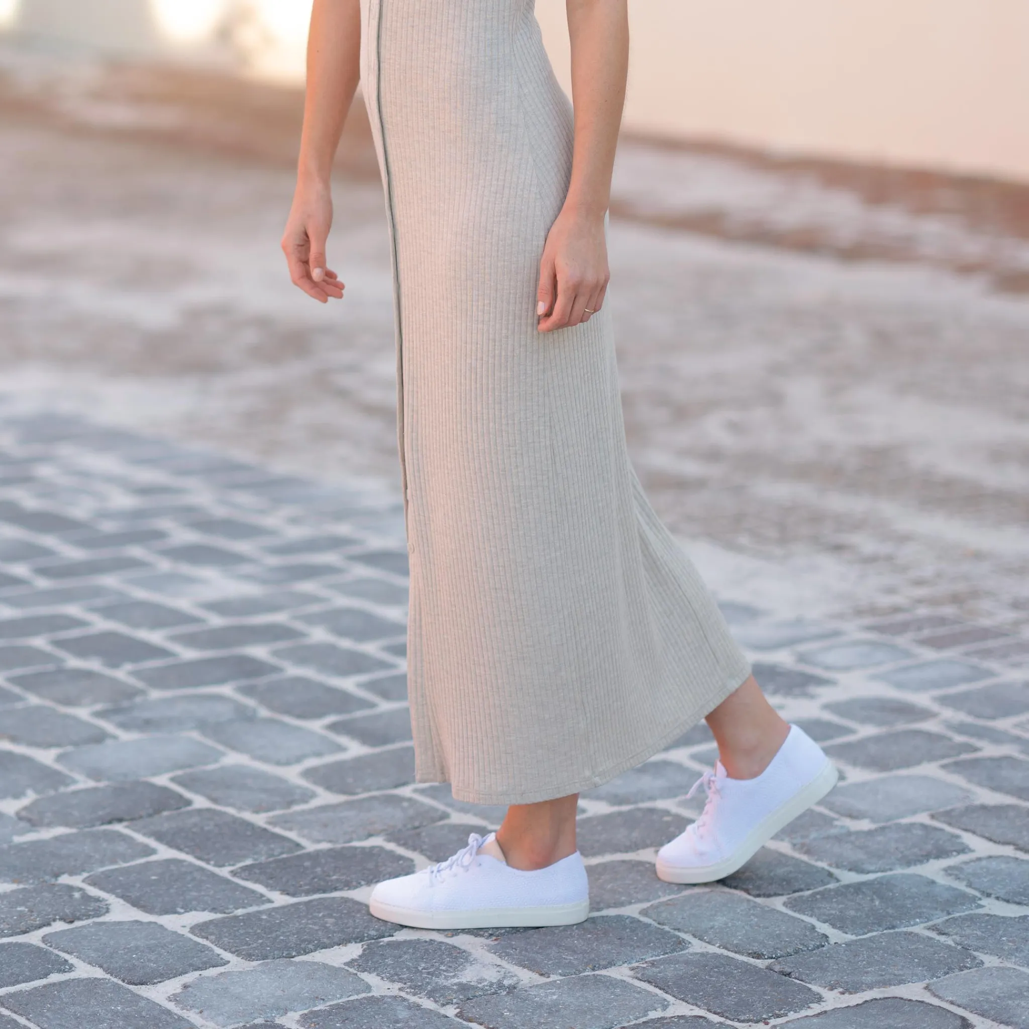 Nisolo Sneakers-Women's Go-To Eco-Knit Sneaker White