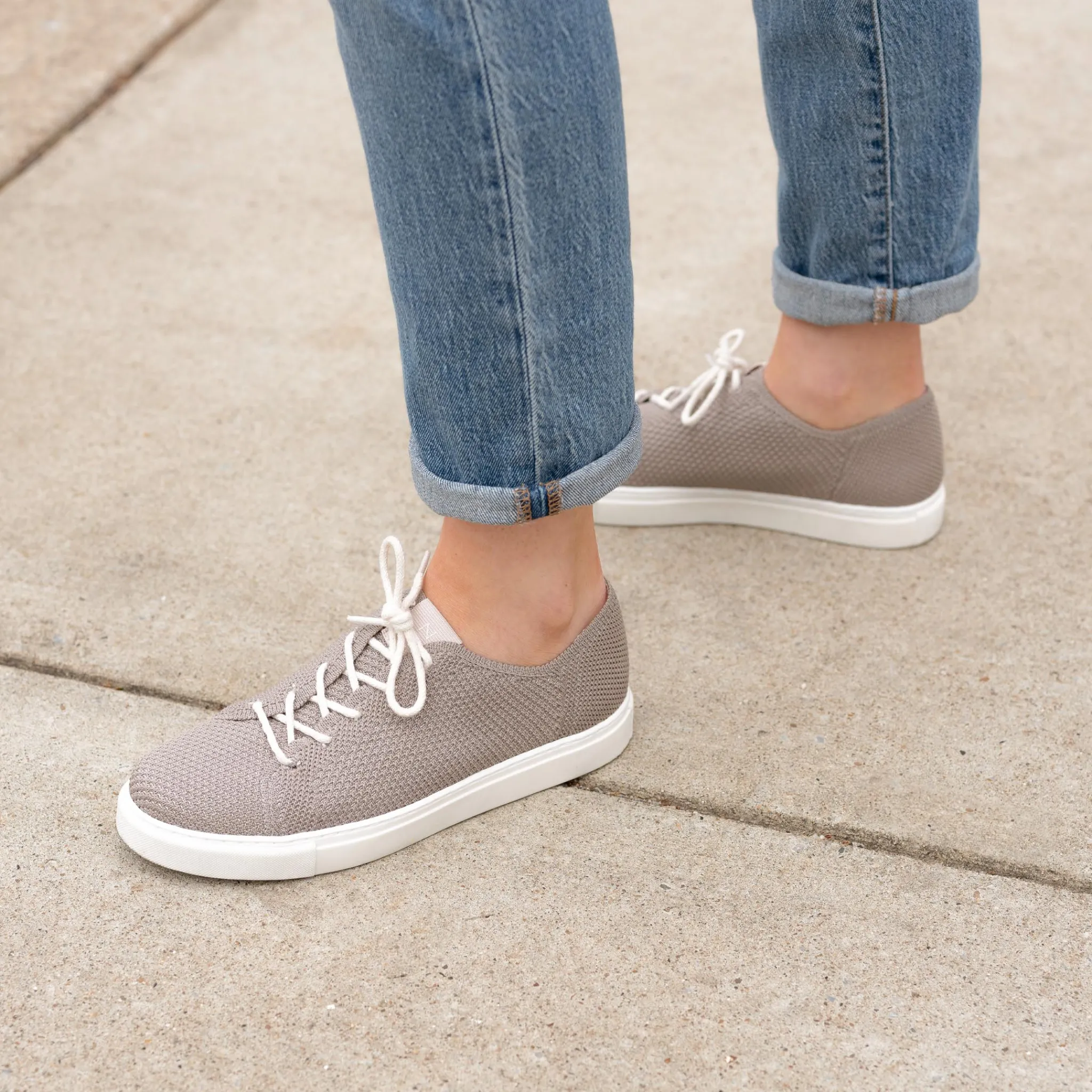 Nisolo Sneakers-Women's Go-To Eco-Knit Sneaker Grey