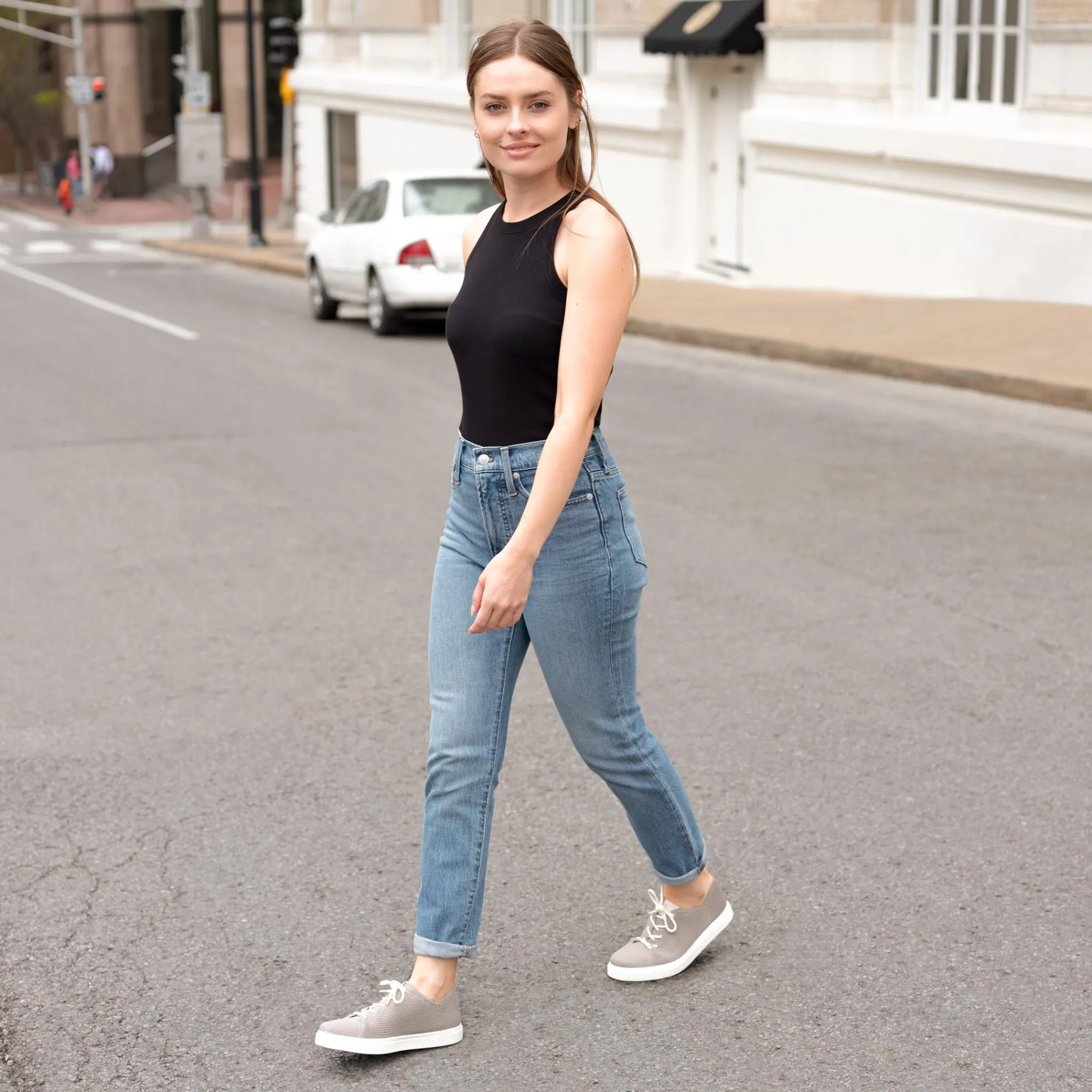 Nisolo Sneakers-Women's Go-To Eco-Knit Sneaker Grey